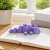 Cute Purple Dragon Statue 3D Printed Figurine, with Movable Joints, Durable Collectible Ornament Exquisite Details Ornament, Mini Desktop Decoration
