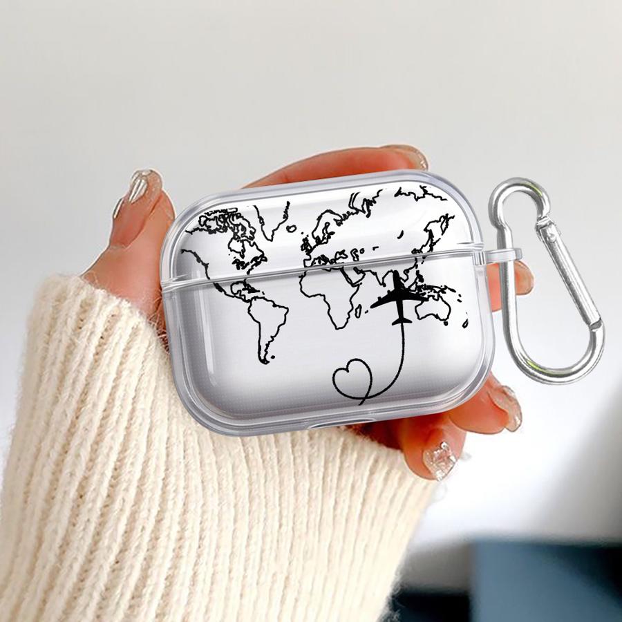 My Travel Diary Case For Airpods 4 Pro Pro3 3 2 Pro2 1 Clear Earphone Cases Cover
