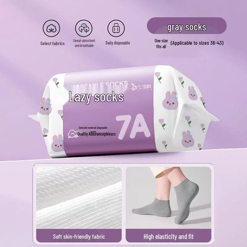 Unisex Disposable Thin Boat Socks for Travel, Outdoor, and Daily Use - Summer Edition