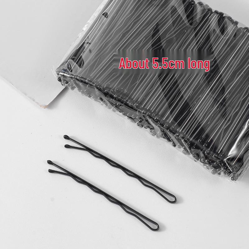 50-200 Pcs Black U-Shaped Bobby Pins & Flat Hair Clips for Hair Styling