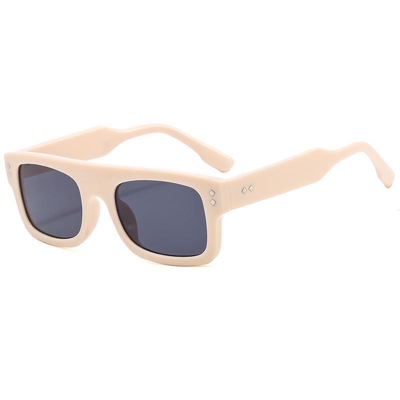 Korean Style Women s Trendy Ocean Lens Sunglasses, 2022 Street Fashion Glasses Metal Hinges