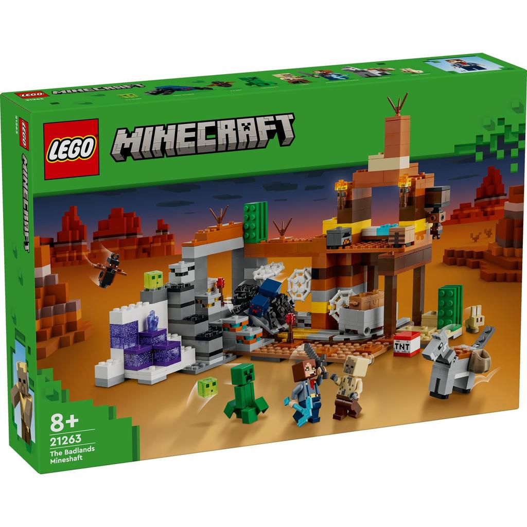 LEGO Minecraft Abandoned Mine Set Toy - Birthday Present - Building Blocks - Boys and Girls - Ages 8, 9, 10 - Elementary School Students - Minecraft -