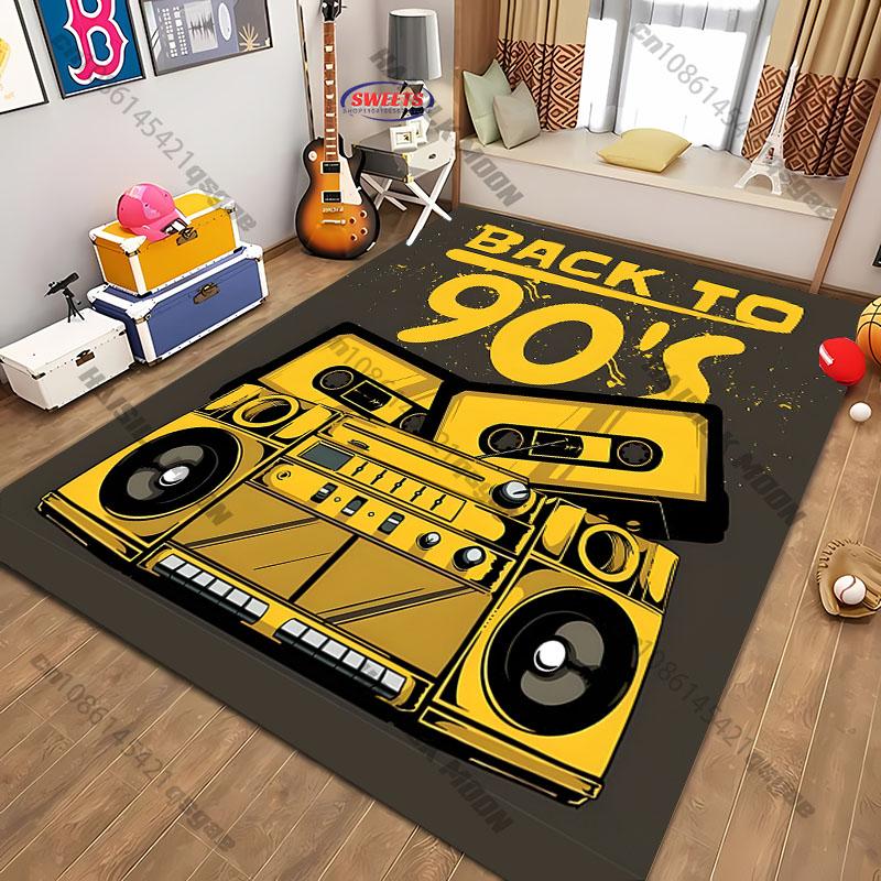 Free shipping! Retro 90 s Style Non-Slip Carpet for Living Rooms rugs for home sofa bedroom, gift mat 40cm x 60cm