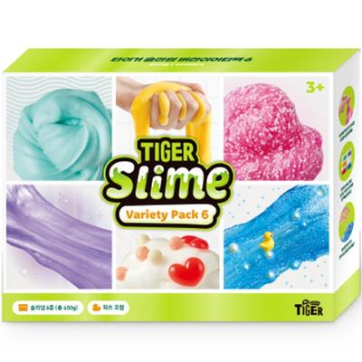 My Little Tiger Slime Variety Pack 6 τύπων Ζελέ μάνγκο μαρμελάδας μέντας + Galaxy + ροζ σιρόπι + καραμέλα γάλακτος + μαργαριτάρι θάλασσας, προμήθειες κορεατικών παιχνιδιών