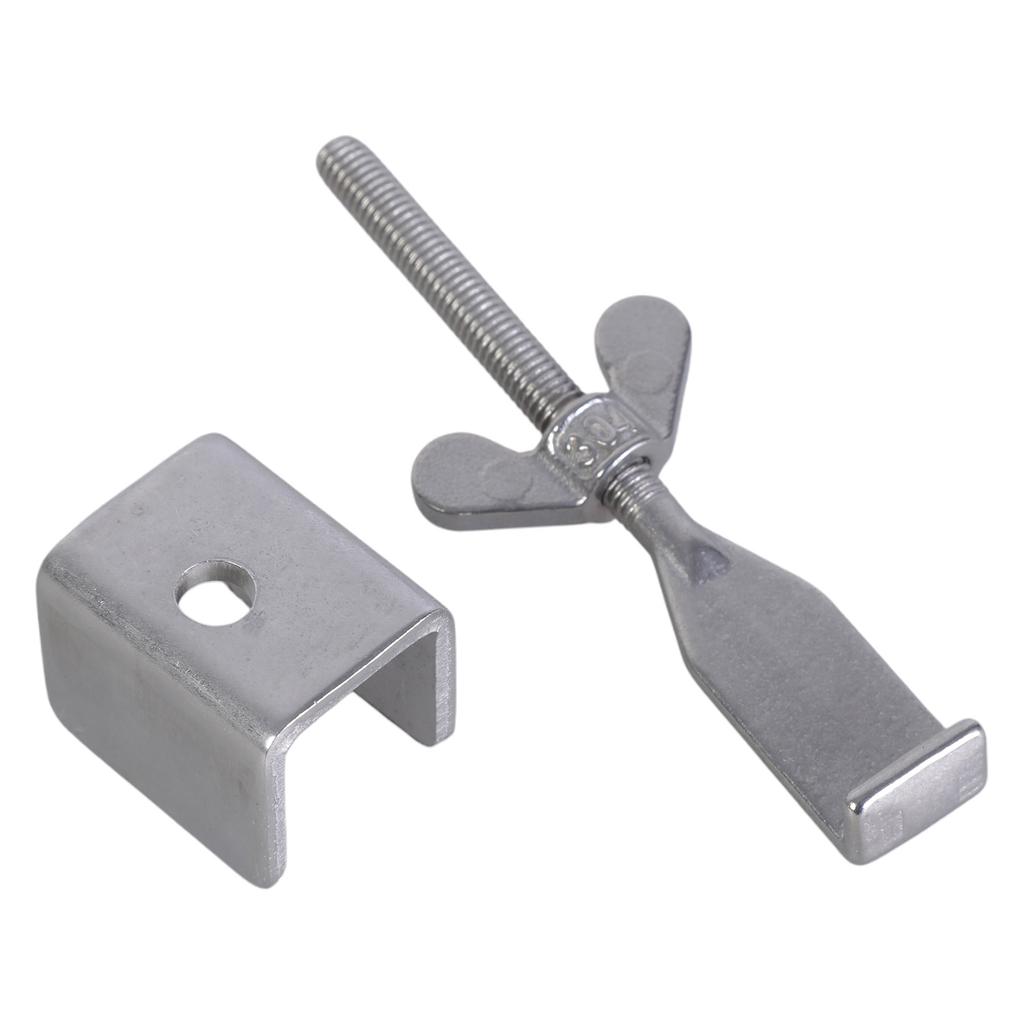 Enhances Home Security Slide Bolt Lock Steel Door Latches Heavy Duty Stainless Steel Door Guard for Theft Prevention