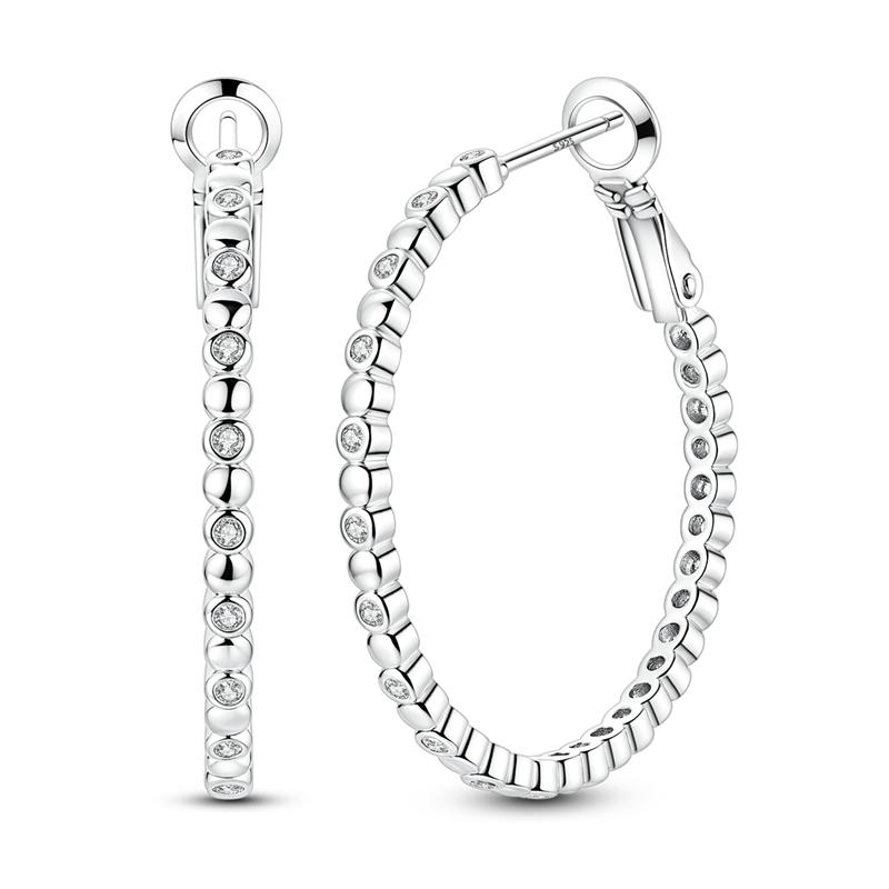 Original 925 Silver Hoop Earrings Butterfly Geometric Star Earrings Stud For Woman Female Girl Fashion Jewelry Girls