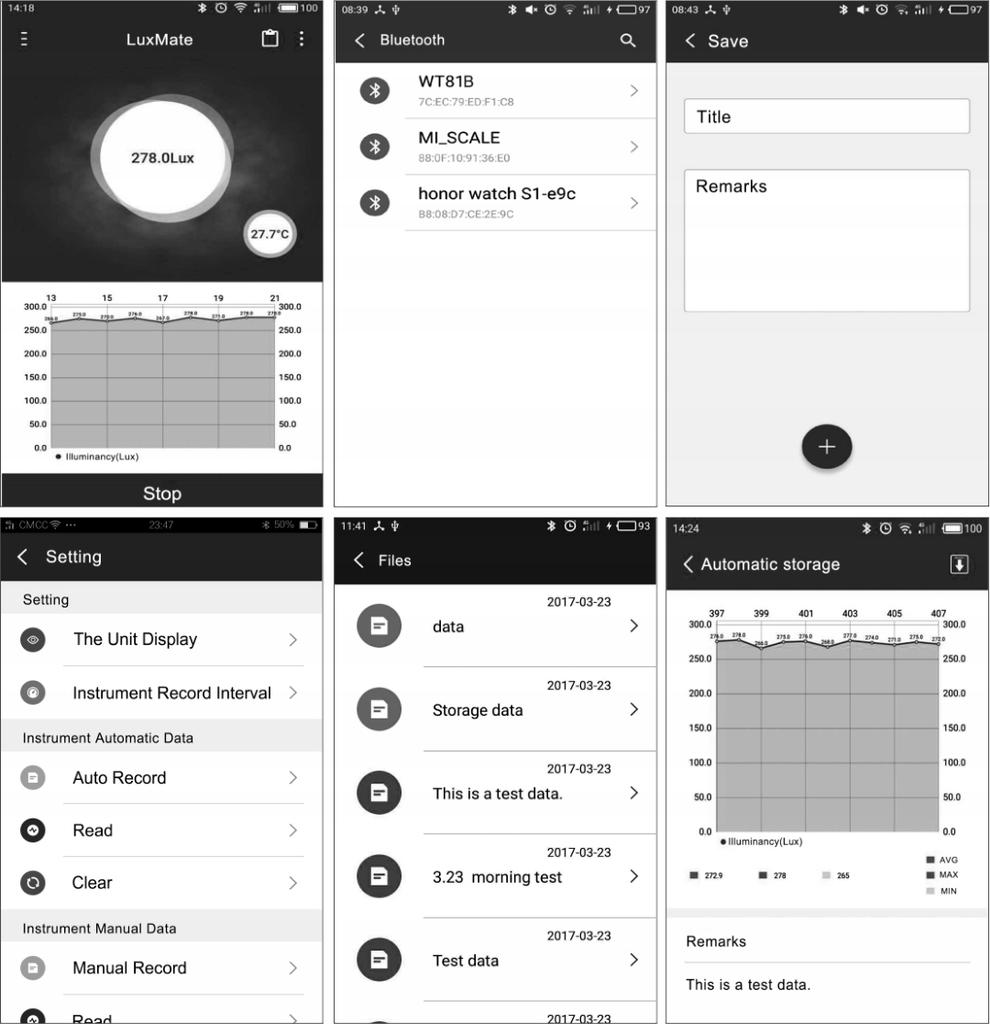 Lux Meter Light Meter Bluetooth Light Meter Wintact