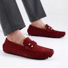2025 Autumn New Doudou Shoes Men's Loafer British Style Tassel Senior One-pedal Flip Leather Shoes Lazy Shoes