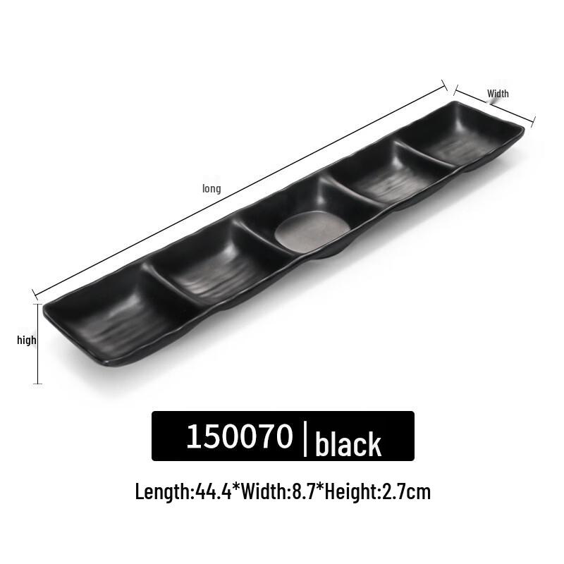 Japanese Style Melamine Multi-Compartment Dipping Dish