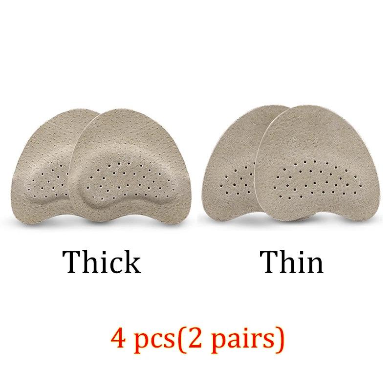 2/3/5pairs Sandals Anti-slip Stickers Leather Forefoot Pad Women High Heels Pain Relief Insert Cushion Foot Care Shoes Pad