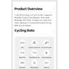 WEST BIKING Computadora Inteligente GPS para Bicicleta Pantalla Grande Velocímetro Inalámbrico para Ciclismo IPX7 Impermeable Ligero Odómetro de Bicicleta