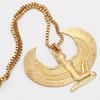 European and American Fashion Golden Punk Long Chain Eagle Egyptian Fashion Cross Pendant Necklace