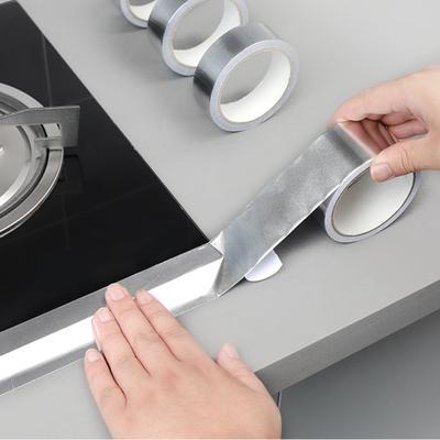5m/Rolka Odporna na Wysokie Temperatury Taśma z Folii Aluminiowej Naprawa Rur Kuchennych Samoprzylepna Uszczelniająca Izolacja Cieplna Trwała Taśma