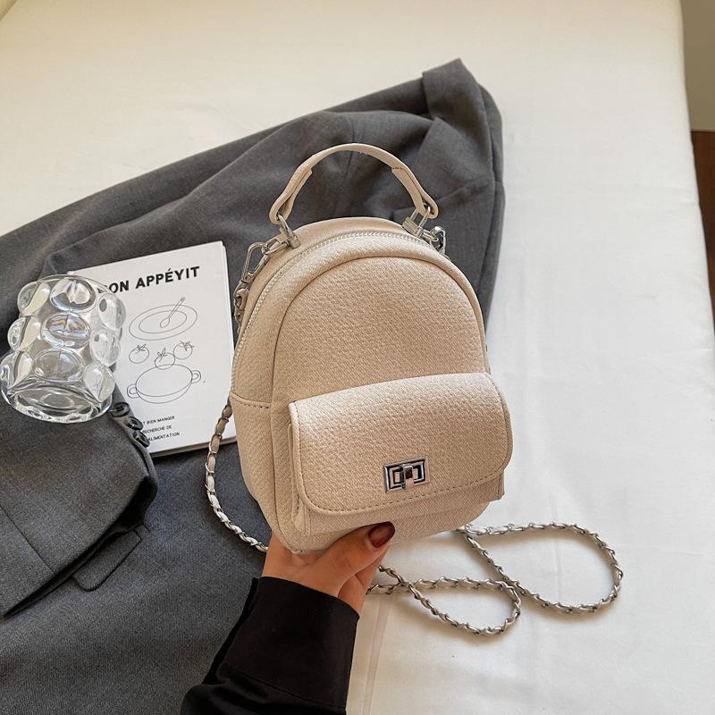 Korean Niche Fashion Bag 2025 Summer New Bag Fashionable Simple Backpack Bag Women's High-value Backpack