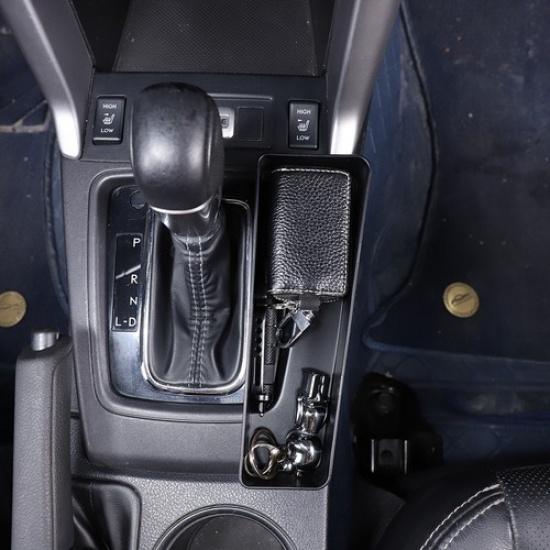 Black ABS Central Gear Shift Back Storage Box Tray For Subaru Forester 13-18