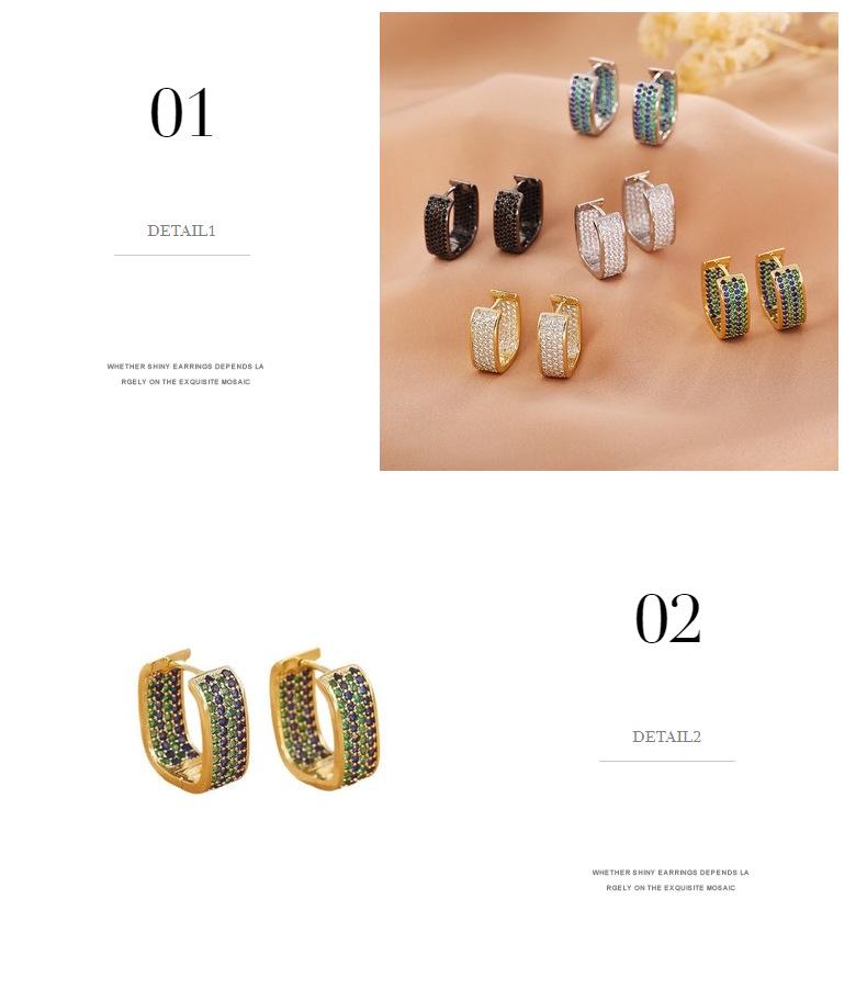 High-End Light Luxury Zircon Ear Cuffs: Eco-Friendly Fashion Earrings for Women