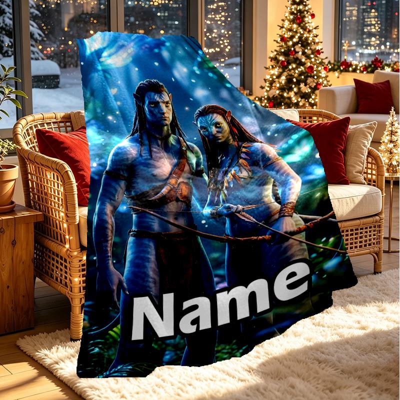 Individuelle personalisierte Decke mit Avatar-Druck, Heimdekoration, Schlafzimmer, Sofa, Camping, Couch, Geschenke für Geburtstag Weihnachten