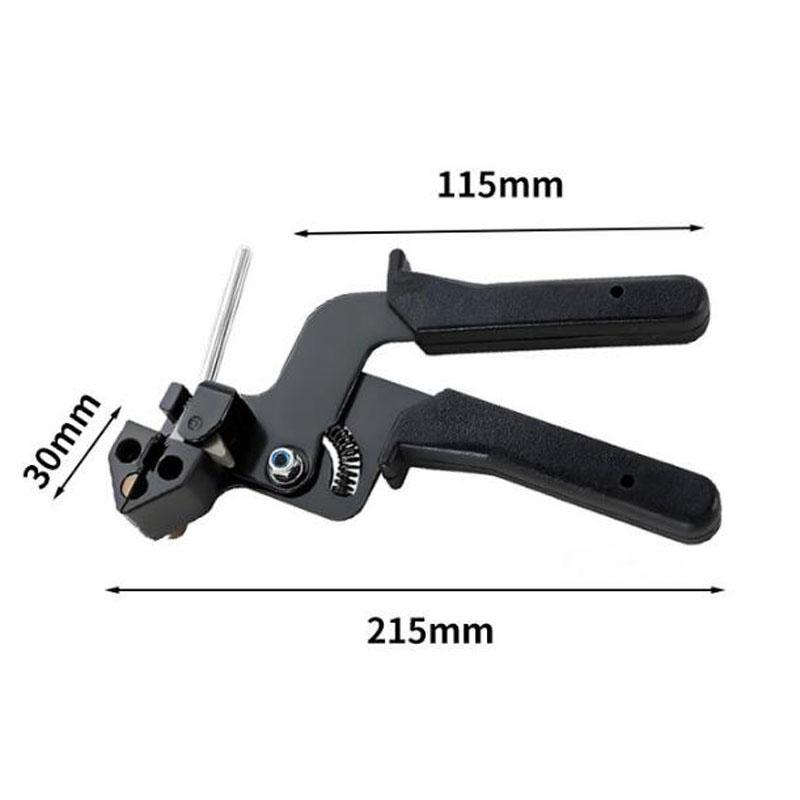 

Плоскогубцы для кабельных стяжек Инструмент для резки крепежных лент Резак Натяжение Автоматический Пистолет для затяжки 304 Нержавеющая сталь Самозапирающаяся стяжка Ручной инструмент для обвязки Pack of 1 чёрный