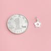 Sterling Silver Flower Pendant: Chinese Style Handmade Crystal Bracelet & Necklace Charm for DIY Beading & Rope Weaving.
