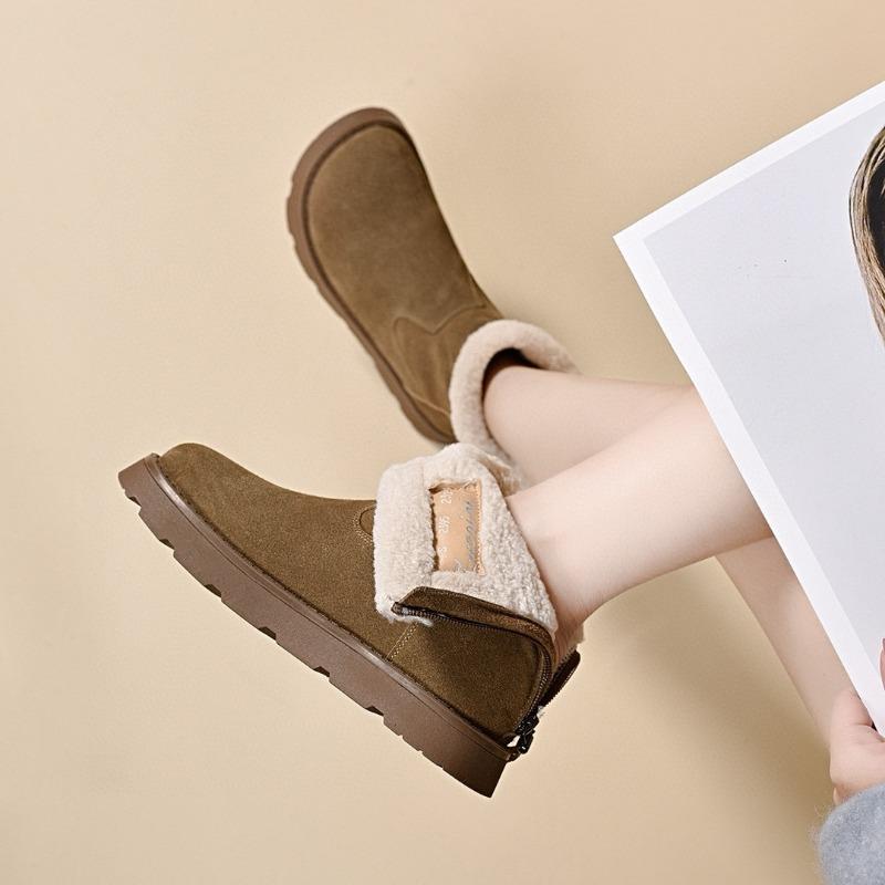 Snow Boots Cotton Boots Flat Boots Casual Short Boots