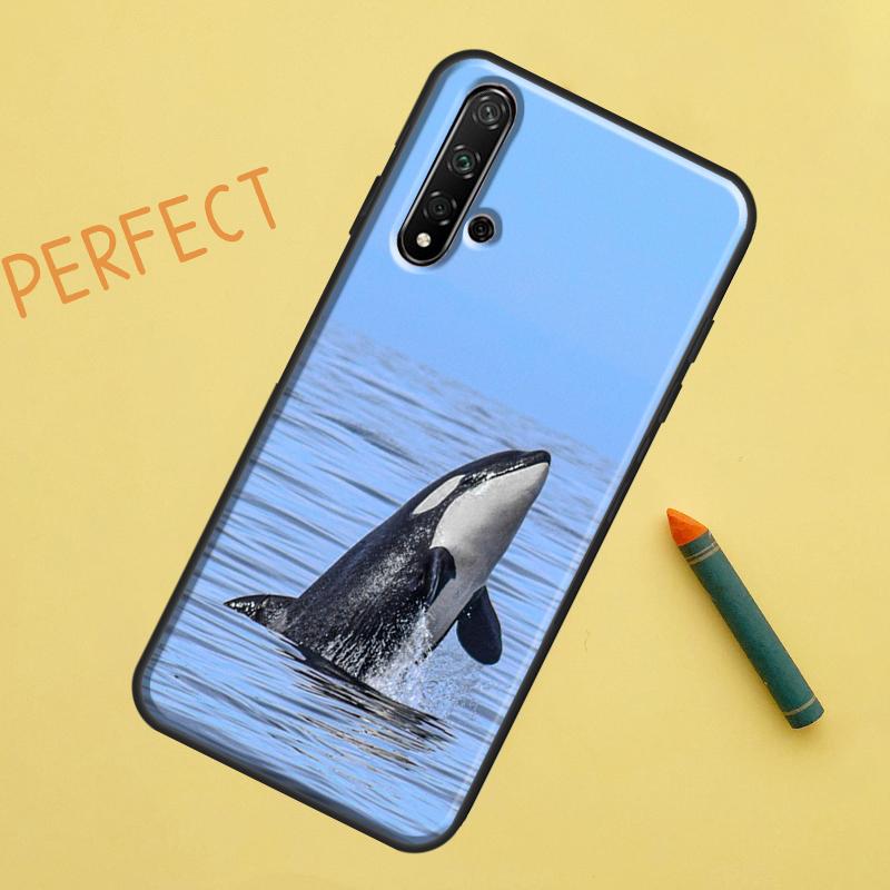 Killer Whale Orca For Huawei Nova Y91 Y70 Y72 Y73 Y60 Y90 Y61 8i 7i 11i 12i 12s 9 10 SE P20 P30 P40 Lite Case