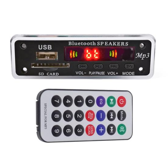 Car Speaker FM Radio Security Digital Card Wireless Bluetooth-compatible MP3 Decoder Module