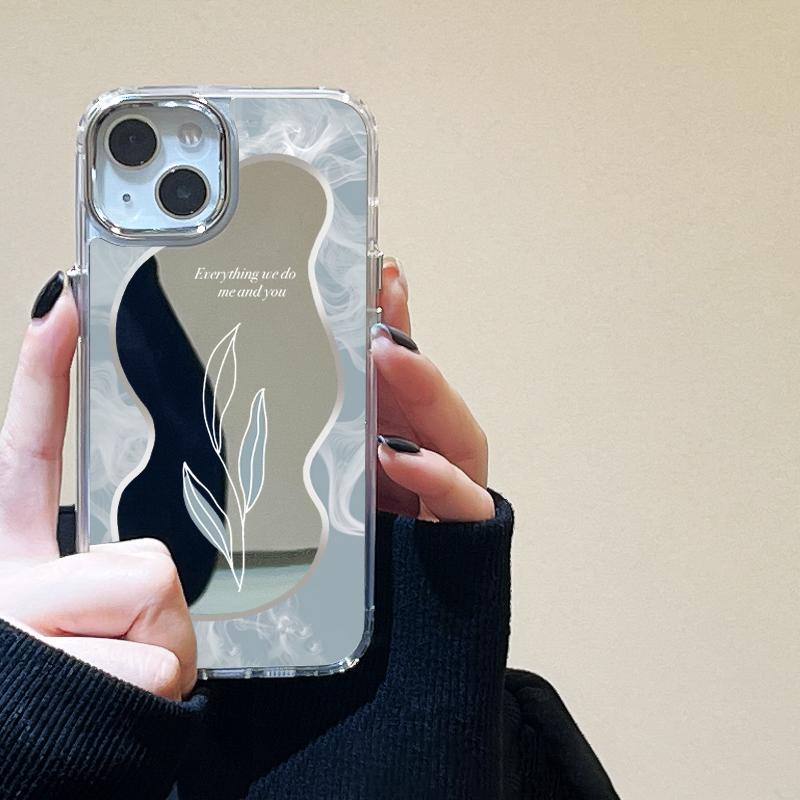 Clouds Stars Mirror Phone Case For iPhone 15 Pro Max Case For iPhone 11 16 12 13 14 Pro Max Plus XS Shockproof Back Cover Funda