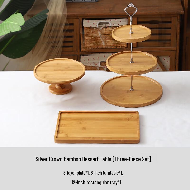 

Danshi Zhiyuan Forest Style Wooden Cake Tray & Dessert Stand
