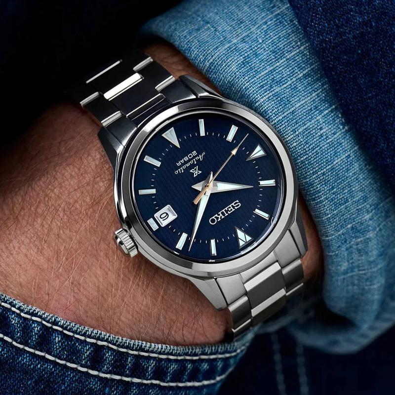 SEIKO Prospe Collection Mechanical Movement Stainless Steel Strap Watch Men's Watches Blue Dial SPB249J1