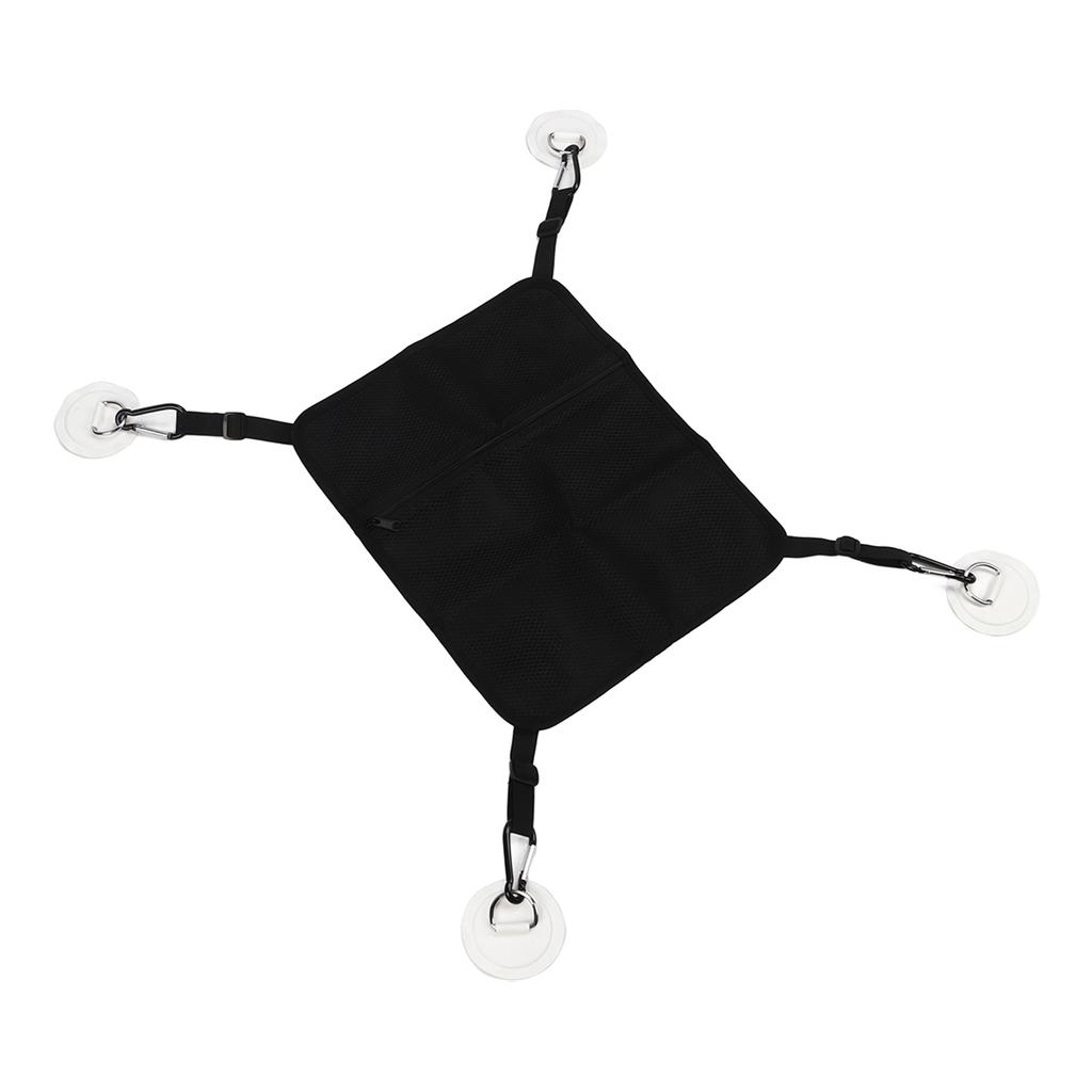 Mesh Deck Bag Paddle Board Storage for Kayaking Water Sports Supplies with 4 Patches Hooks