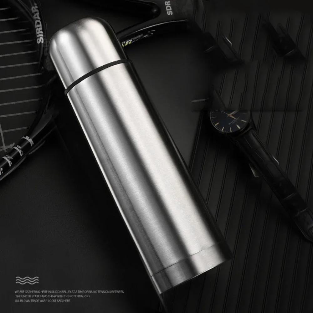 Portable Double Layer Thermal Mug Food Thermos For Tea With Heating Display Cup Stainless Steel Water Bottle Cups Of Hot