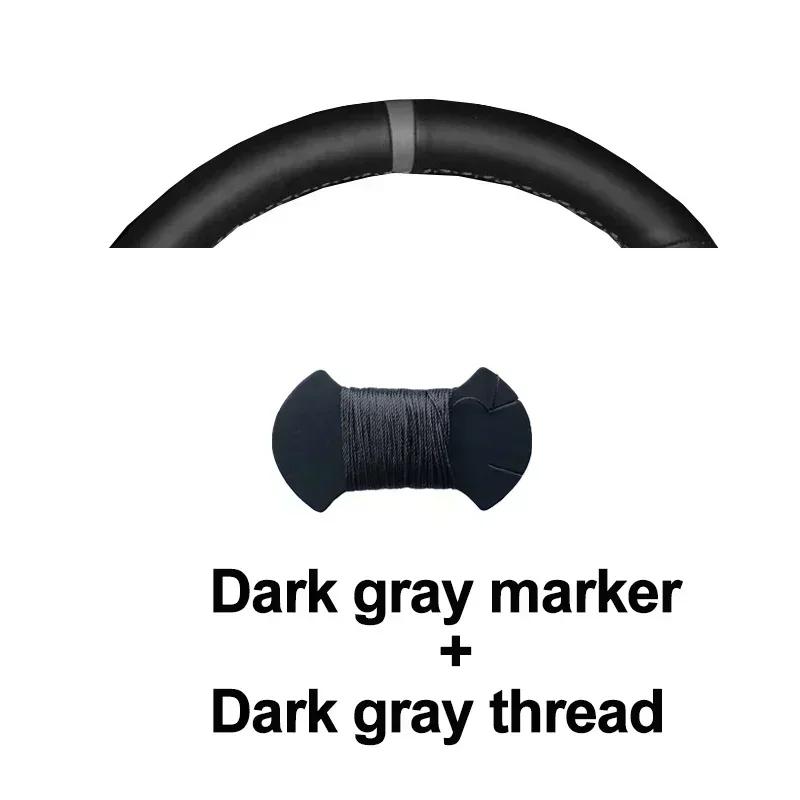 HuiER Hand Sewing Car Steering Wheel Cover Interior Accessories for Toyota Land Cruiser Prado 250 Series 2026 2026 2026