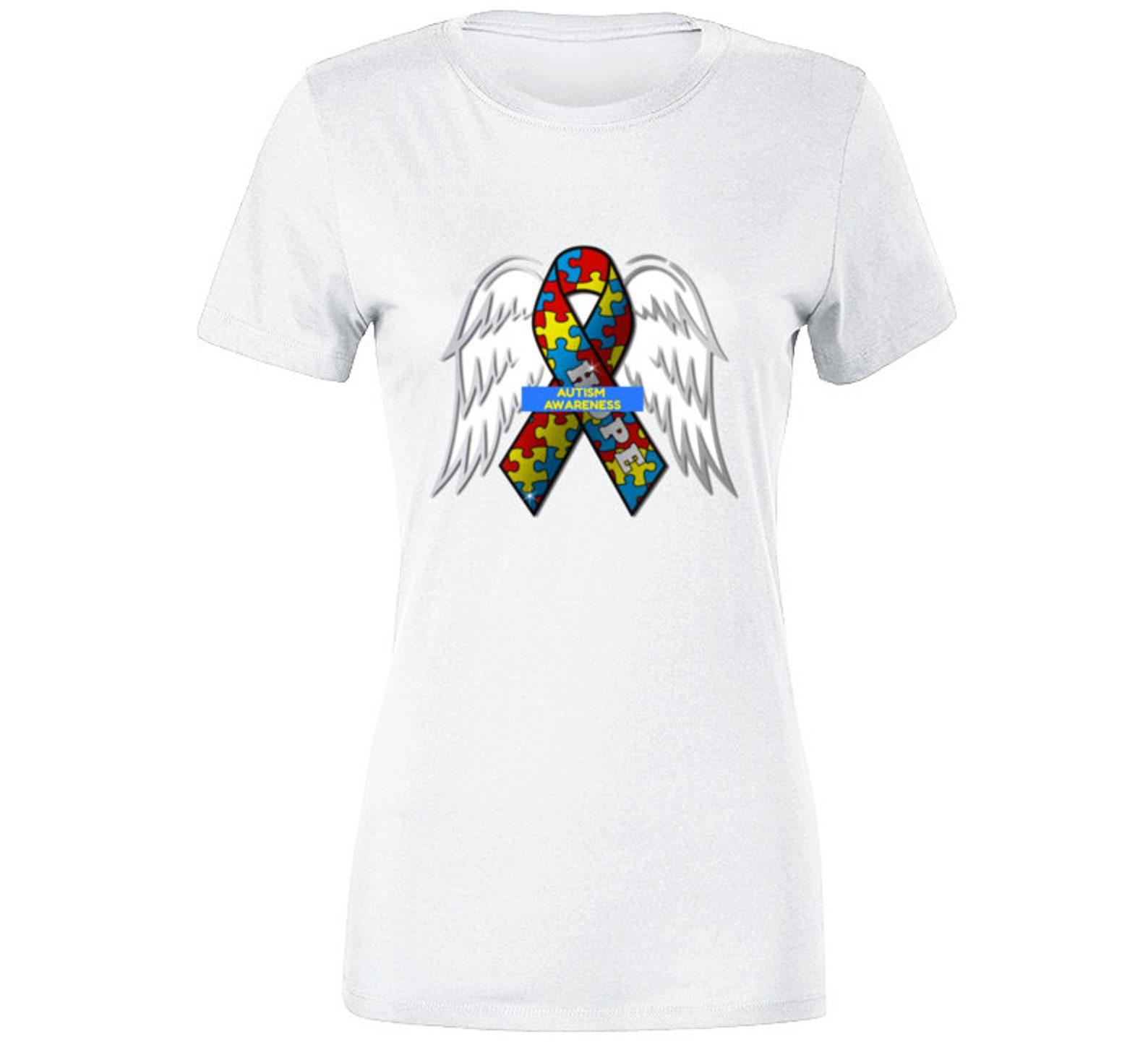Autism Hope Ladies T Shirt XL
