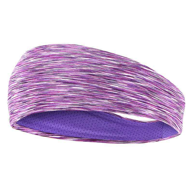 2PCS Sweatband for Men Women Elastic Sport Hairbands Head Band Yoga Headbands Headwear Headwrap Sports Workout Hair Accessories 2 PCS