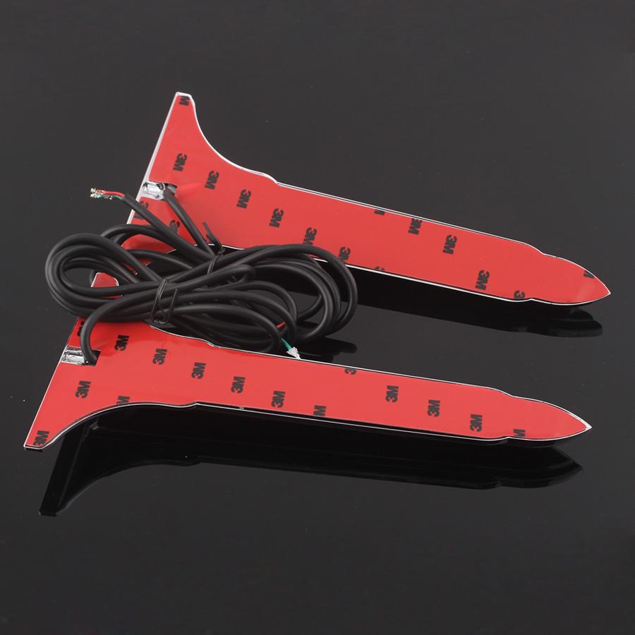 Motorcycle Accessories 1Pair LED Rear Saddlebag Accents Light Smoke Lens For Harley Touring Road King 1993-2010 2011 2012 13 ABS