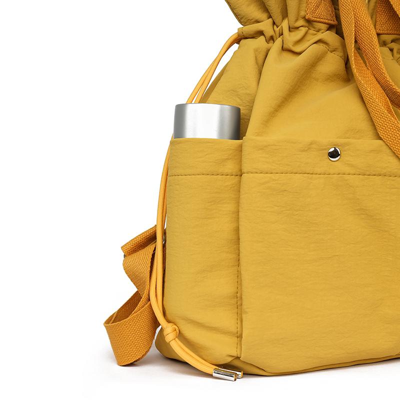 Women's Drawstring Backpack Multi-Functional Travel Bag Shoulder Tote Bag