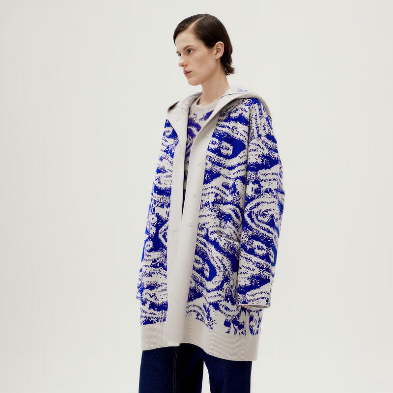 LESS Cloud Dragon Hooded Knit Cardigan