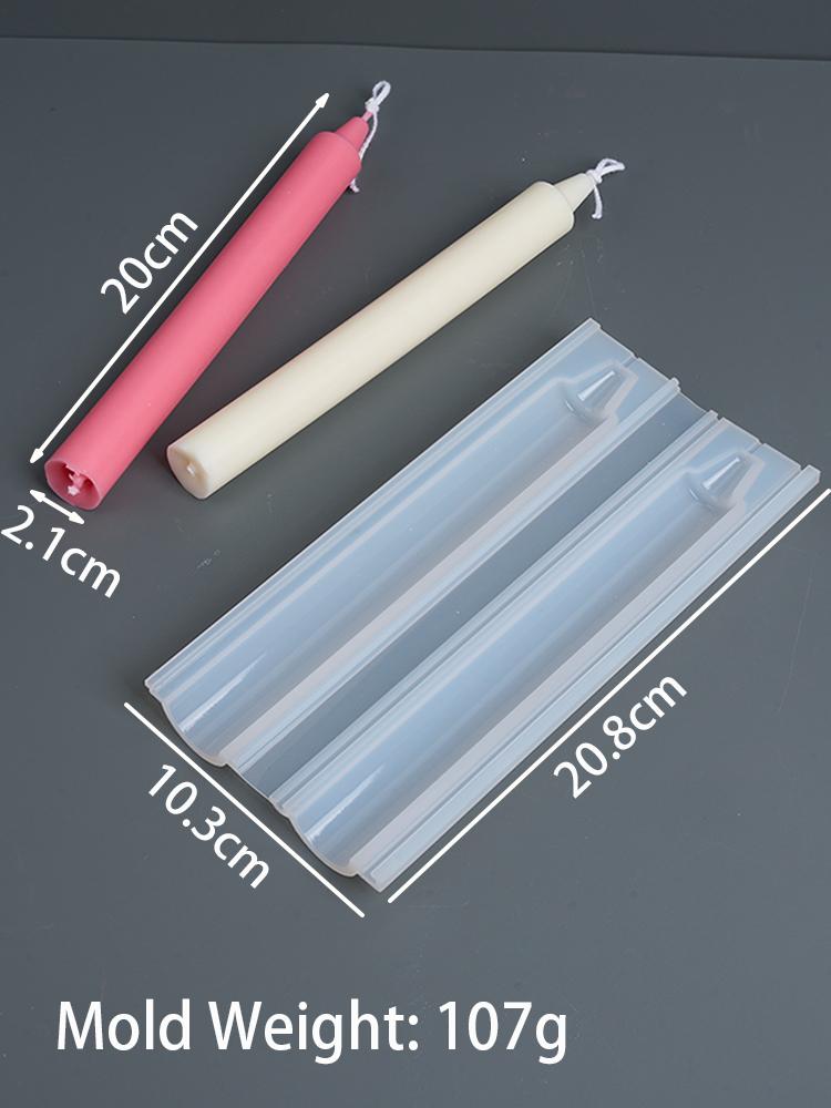 New Long Round Silicone Candle Mold DIY Long Rod Wax Stick Home Decor Tool Handmade Geometry Aromath Candles Making Supplies