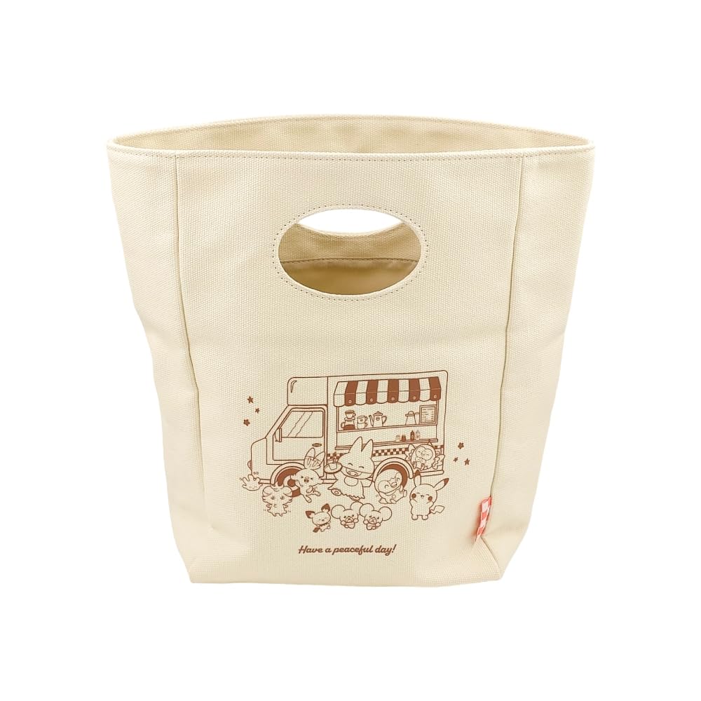 Marimo Craft PokePeace Hungry Diner Outing Mini Tote Bag Pokemon Character Small Item Cute W310 x H290 x - Goods, Pouch, Bag, Approx. D110mm, PKP-270