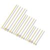 50-100pcs Stainless Steel Flat Head Pins Gold Silver Plated Ball Head Pins Eye Needle For Jewelry Making DIY Earring Accessories