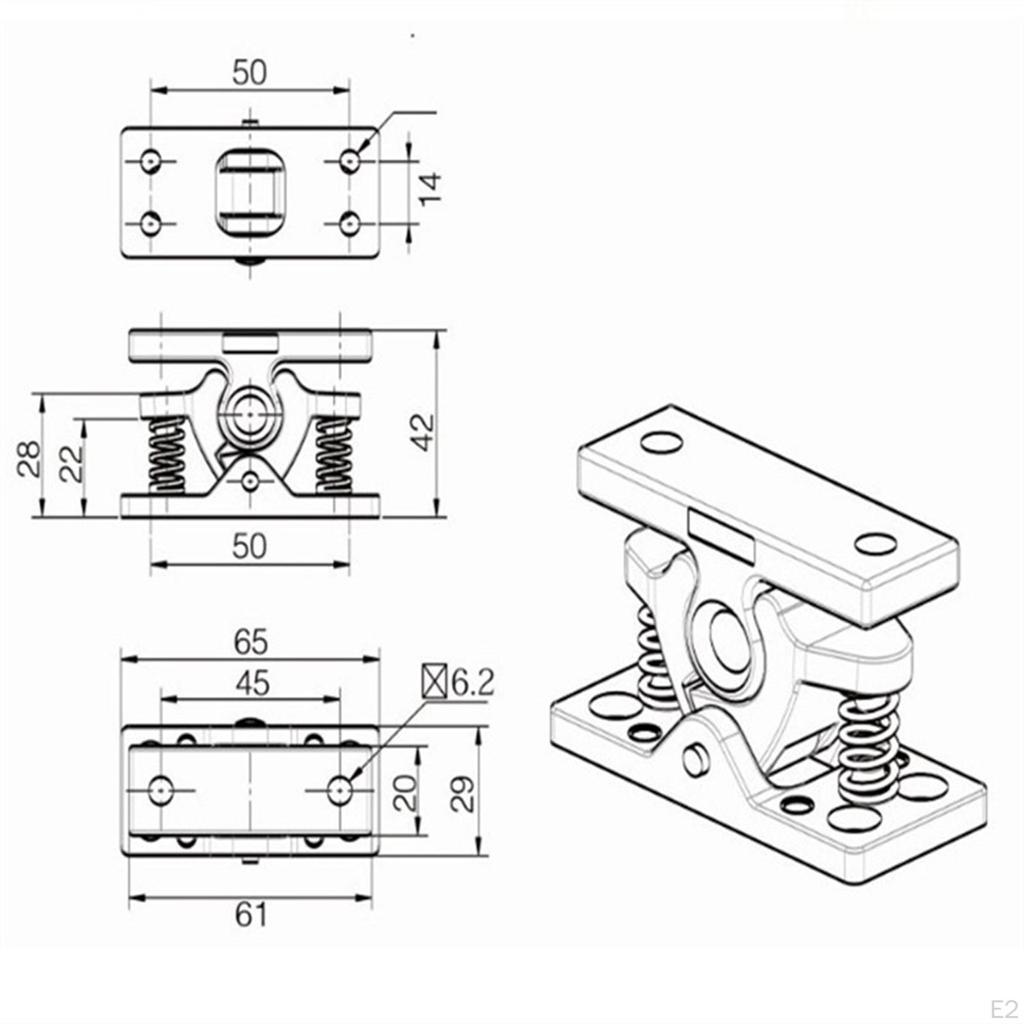 Türstopper Möbelbeschläge Federperlenblech Sicherheit Anti-Kollisions-Anschlag Halter für