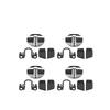 Door stabilizer door lock protector latch stopper cover compatible with