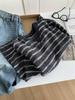 Plus Size Women's Versatile Warm Stripe Hoodie for Fall/Winter