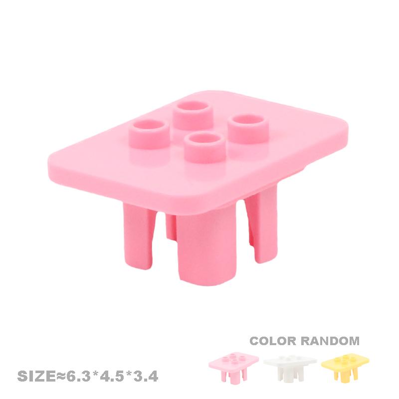 Play House Big Building Blocks Furniture Accessories Utensil Table Chair Compatible Sets Bricks Assemble Toys For Children Gifts