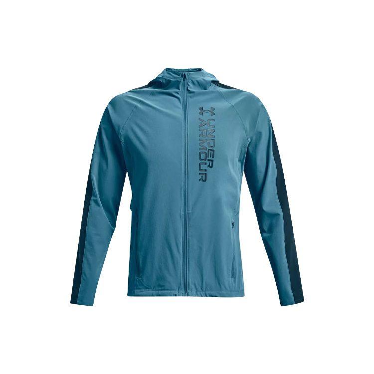 

Under Armour Out The Storm Waterproof Lightweight Woven Running Jacket Men Jacket Flannel-Blue Green 1361502-597 L