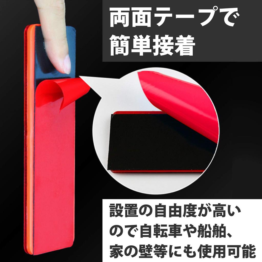 HAMILO Car Reflector Reflector Warning Sticker Truck Double Sided Tape Set of 10