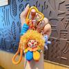 Cartoon Trendy Cool Curly Hair Clown Keychain Pendant Doll Women'S Handbag Accesories Small Trendy Versatile Cute Gifts Keychain
