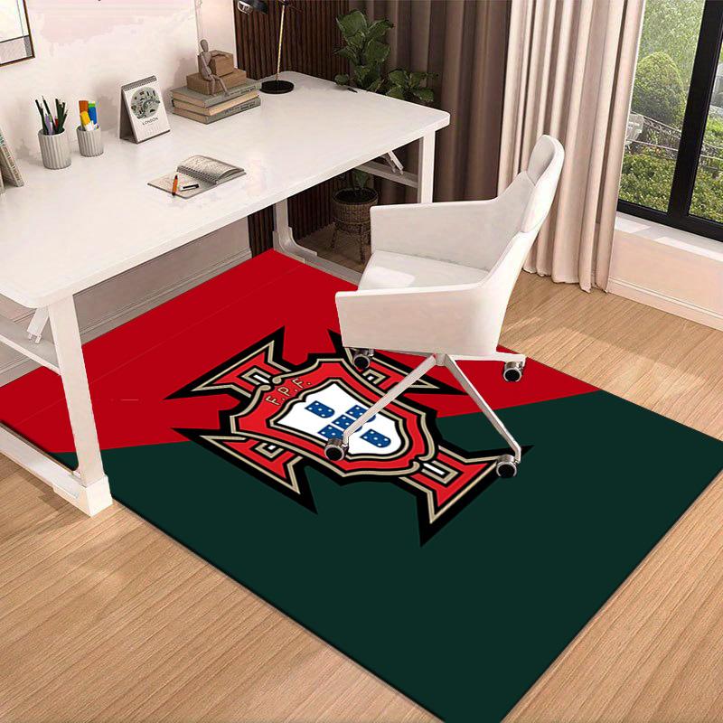 Portuguese Football Federation Crest Area Rug Office rug, Chair Rug, Decor Carpet Livingroom bedroom Mat, Large Size Fan gifts Christmas gifts