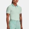 Under Armour Solid Color Polo Shirt Women Tops Sea-Mist-Green 1370132-936