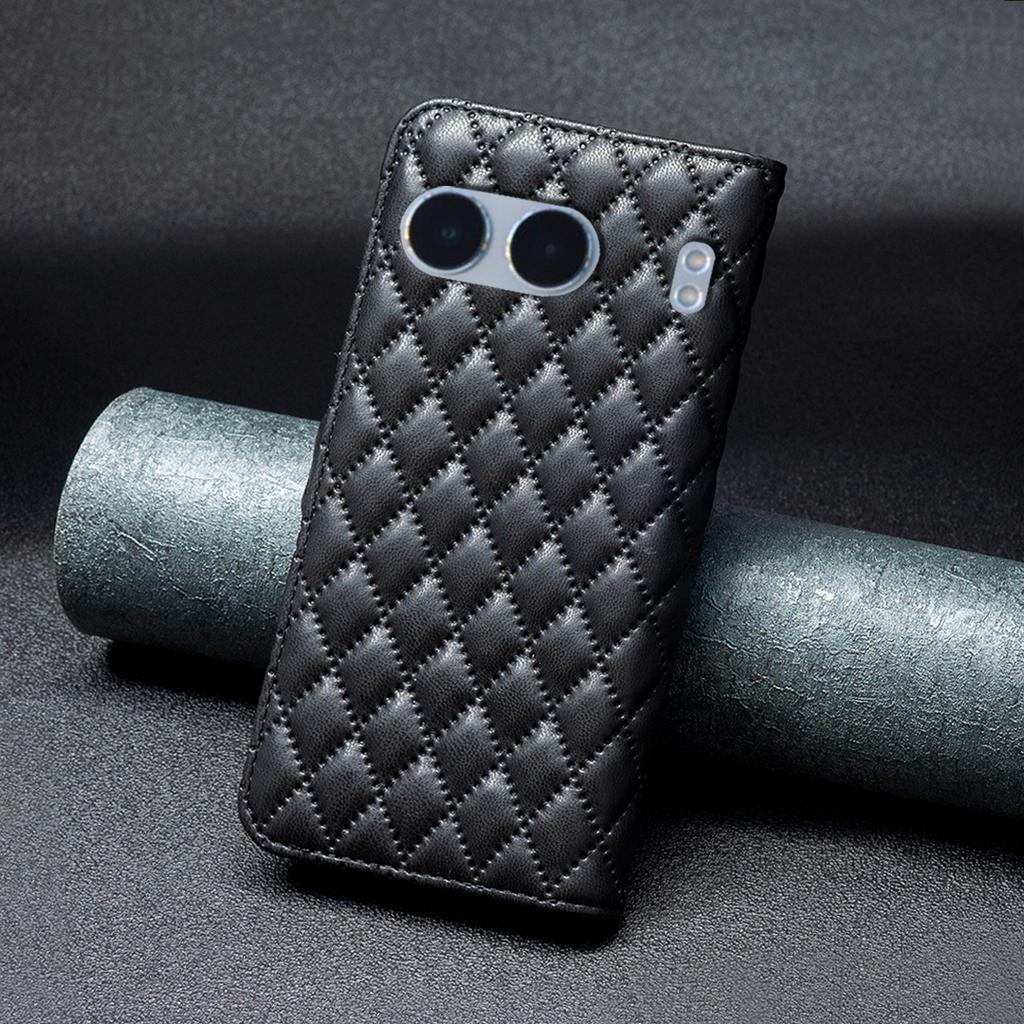 BINFEN COLOR BF Style-14 For OnePlus Nord 4 Case Rhombus Phone Leather Cover Stand
